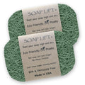 Soap Lift Soap Saver Set - Soap Dish for Shower, Spa, Bathroom Sink - Bar Soap Holder & Soap Tray for Shampoo Bar (2-Pack, Sage)