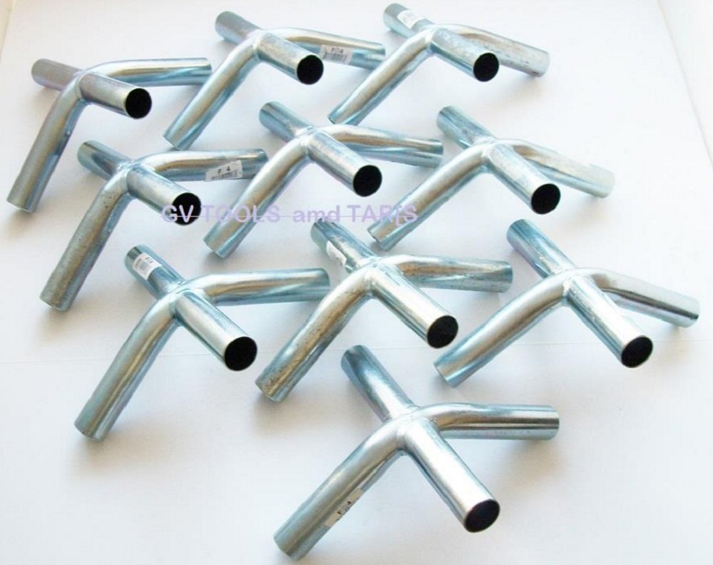 10Pc 4 Way High Peak 3/4' Edge / Top Canopy Fitting (Fa4) ~ 3/4' Pipe ~ F/S