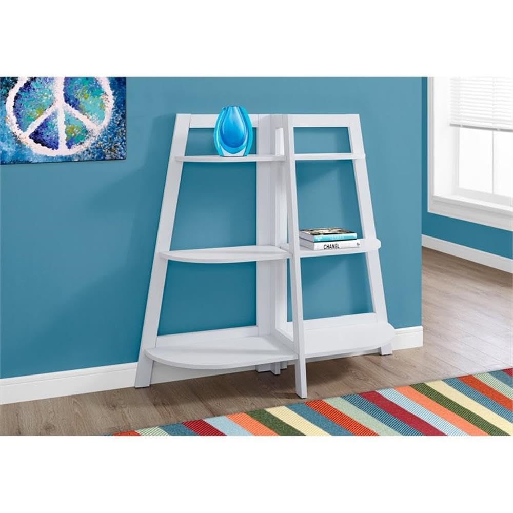 Monarch Specialties Accent Etagere Bookcase, 48&quot;, White