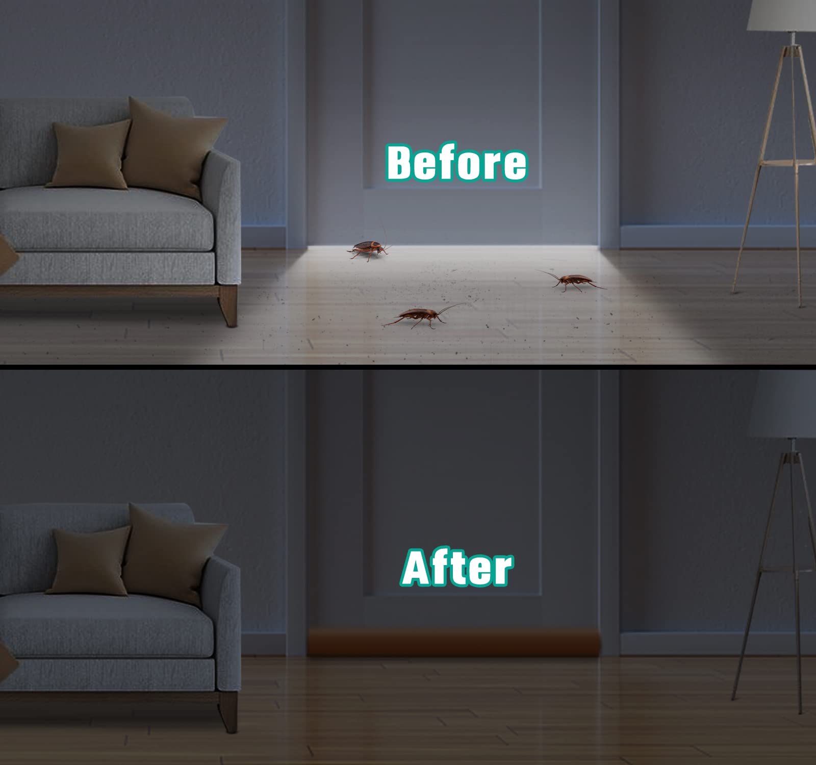 Maxtid Small Door Draft Blocker 30' Double Door Draft Sealers For Bottom Of Door Weather Seal Strips Soundproof Door Seal