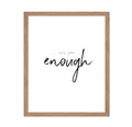 Poster Master Vintage Motivational Poster - Retro Inspirational Print - You Are Enough, Positive Quotes, Uplifting - Gift for Ar