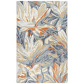 Rizzy Home Alora Decor Lapis 9' X 12' Floral Blue/Gray/Beige/Orange Hand-Tufted Area Rug