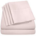King Size Bed Sheets - 6 Piece 1500 Supreme Collection Fine Brushed Microfiber Deep Pocket King Sheet Set Bedding - 2 Extra Pillow Cases, Great Value, King, Pale Pink