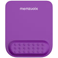 Memzuoix Purple Ergonomic Mouse Pad With Wrist Rest Support,Premium Memory Foam Cushioning For Pain Relief, Non-Slip Pu Base - P