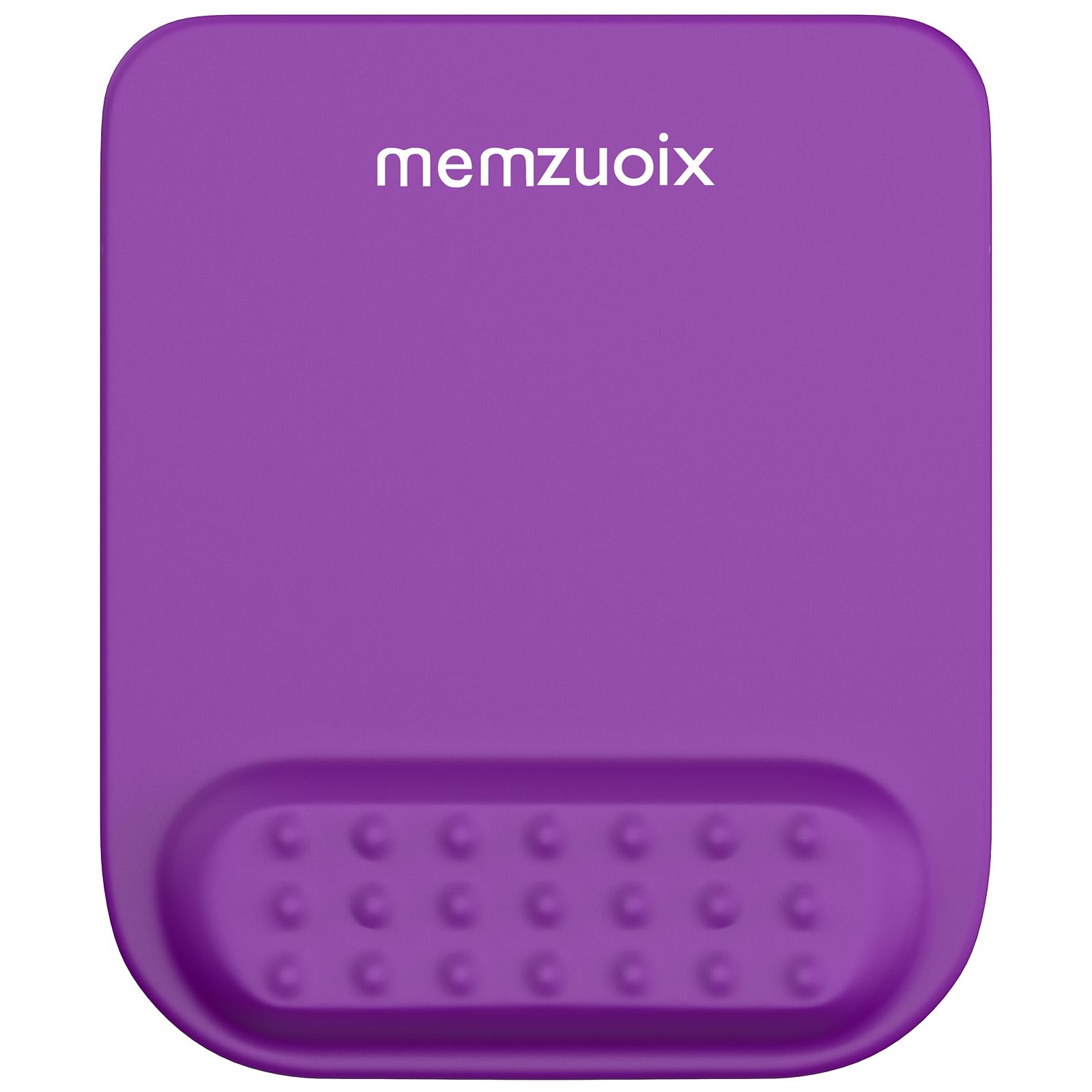 Memzuoix Purple Ergonomic Mouse Pad With Wrist Rest Support,Premium Memory Foam Cushioning For Pain Relief, Non-Slip Pu Base - P