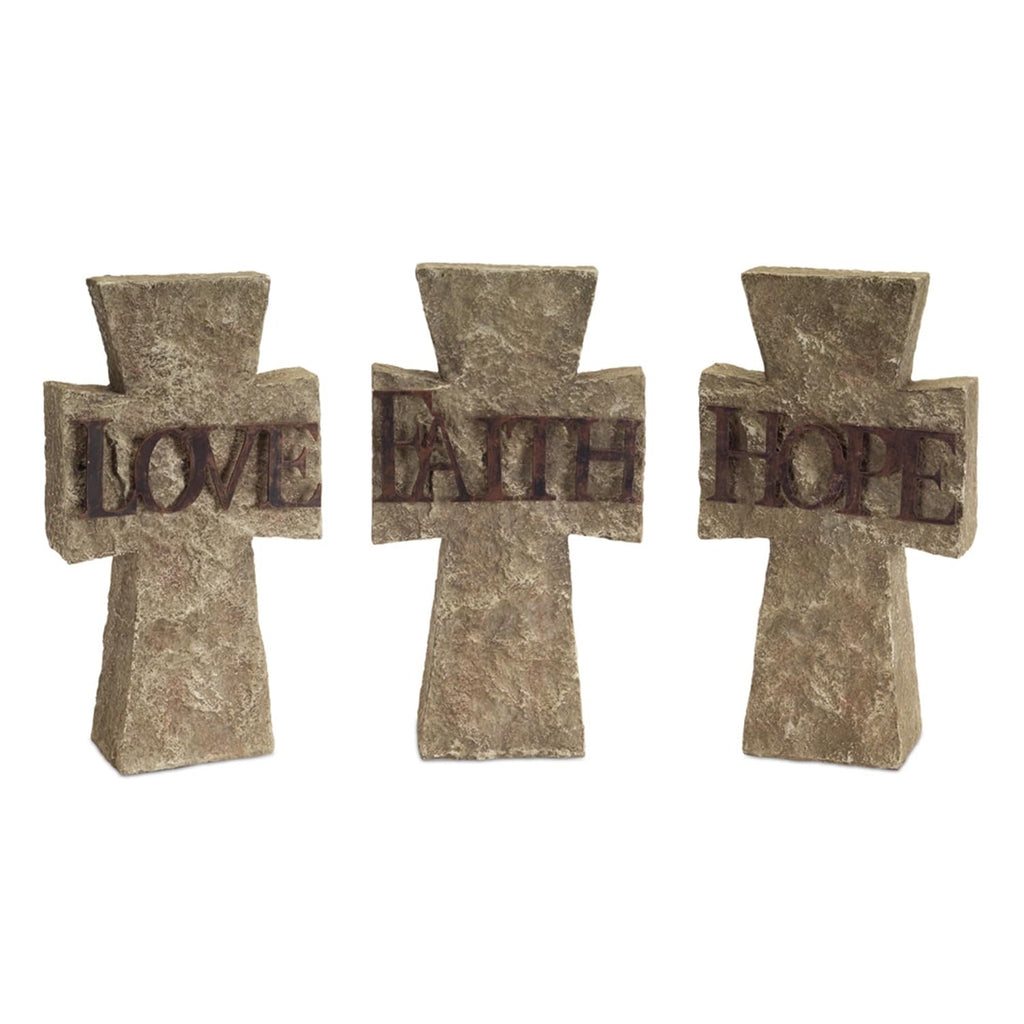 Hope, Faith, Love Cross (Set Of 3)