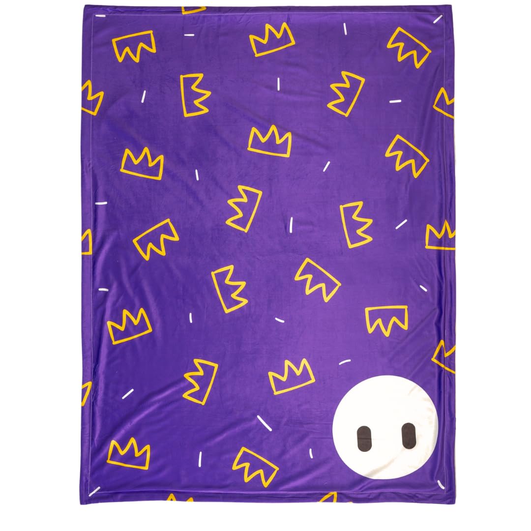 Franco Collectibles Fall Guys Gaming Bedding Super Soft Micromink To Coral Throw, 46 In X 60 In, (Officially Licensed Product)