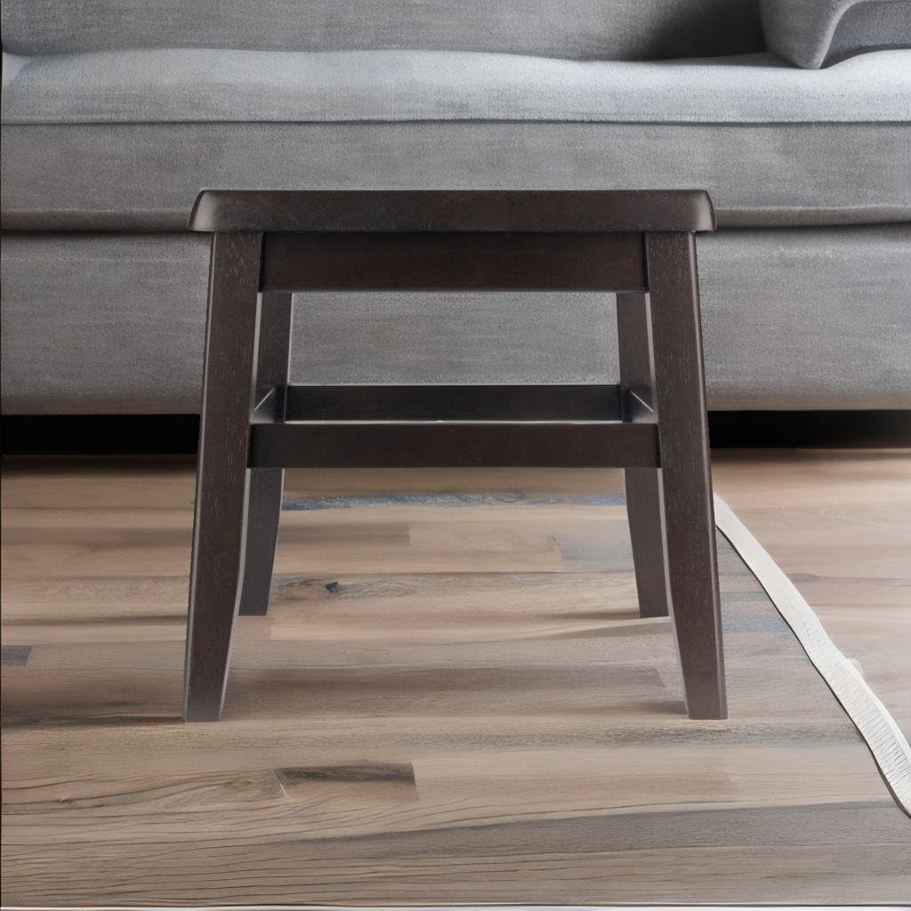 Ergode Wood Kaya Conductor Stools - Lightweight & Portable, Coffee Finish, 2-Pc Set