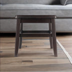 Ergode Wood Kaya Conductor Stools - Lightweight & Portable, Coffee Finish, 2-Pc Set