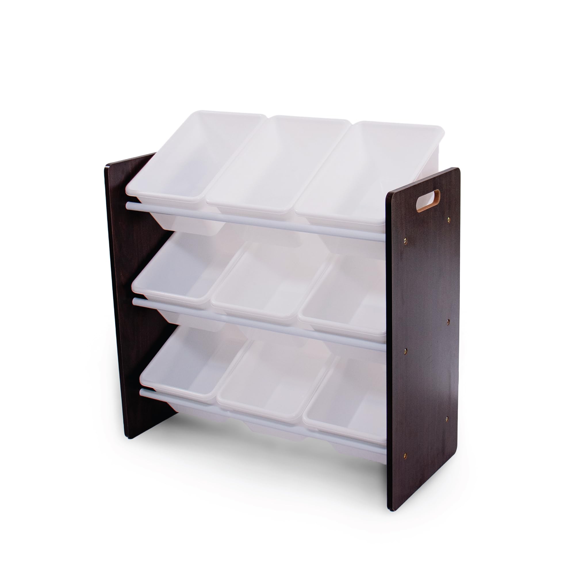 Humble Crew Toy Storage Organizer with 9 Removable Storage Bins for Kids Playroom, 3-Tier Toddler Toy Organization and Storage, 