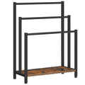 HOOBRO Free Standing Towel Rack, 3 Tier Blanket Rack, Blanket Holder for Bathroom, 23.6 L x 11 W x 31.9 H, Industrial Metal Dryi