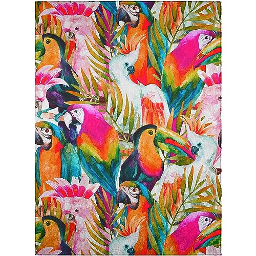 Dalyn Rugs Tropics Tc5 Multi 9' X 12' Indoor Outdoor Area Rug, Easy Clean, Machine Washable, Non Shedding, Bedroom, Living Room, Dining Room, Kitchen, Patio Rug