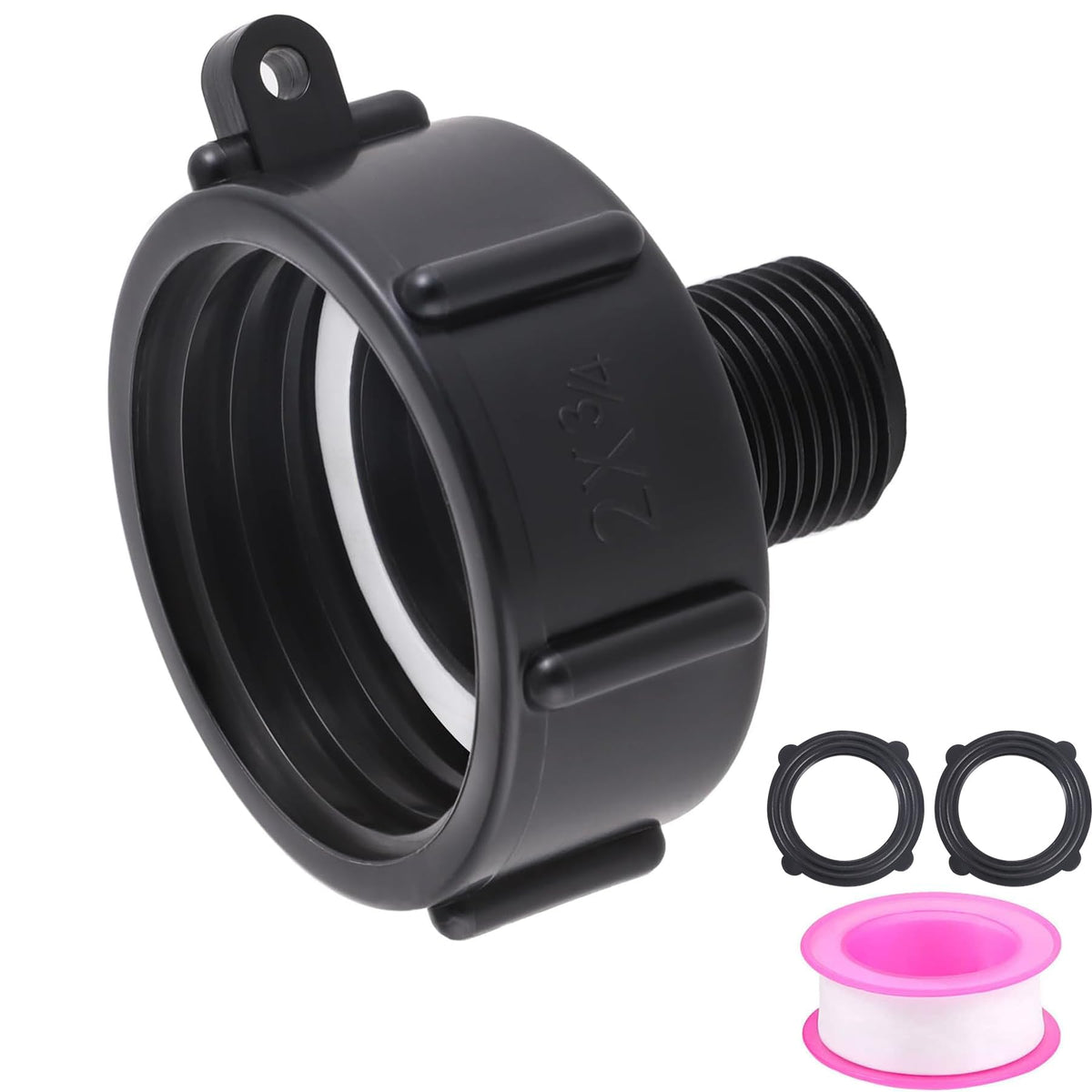 275 330 Ibc Tote Tank Food Grade Drain Adapter, 2' Coarse Thread X Male 3/4' G Hose, Ibc Tote Fittings Water Hose Male Adapter