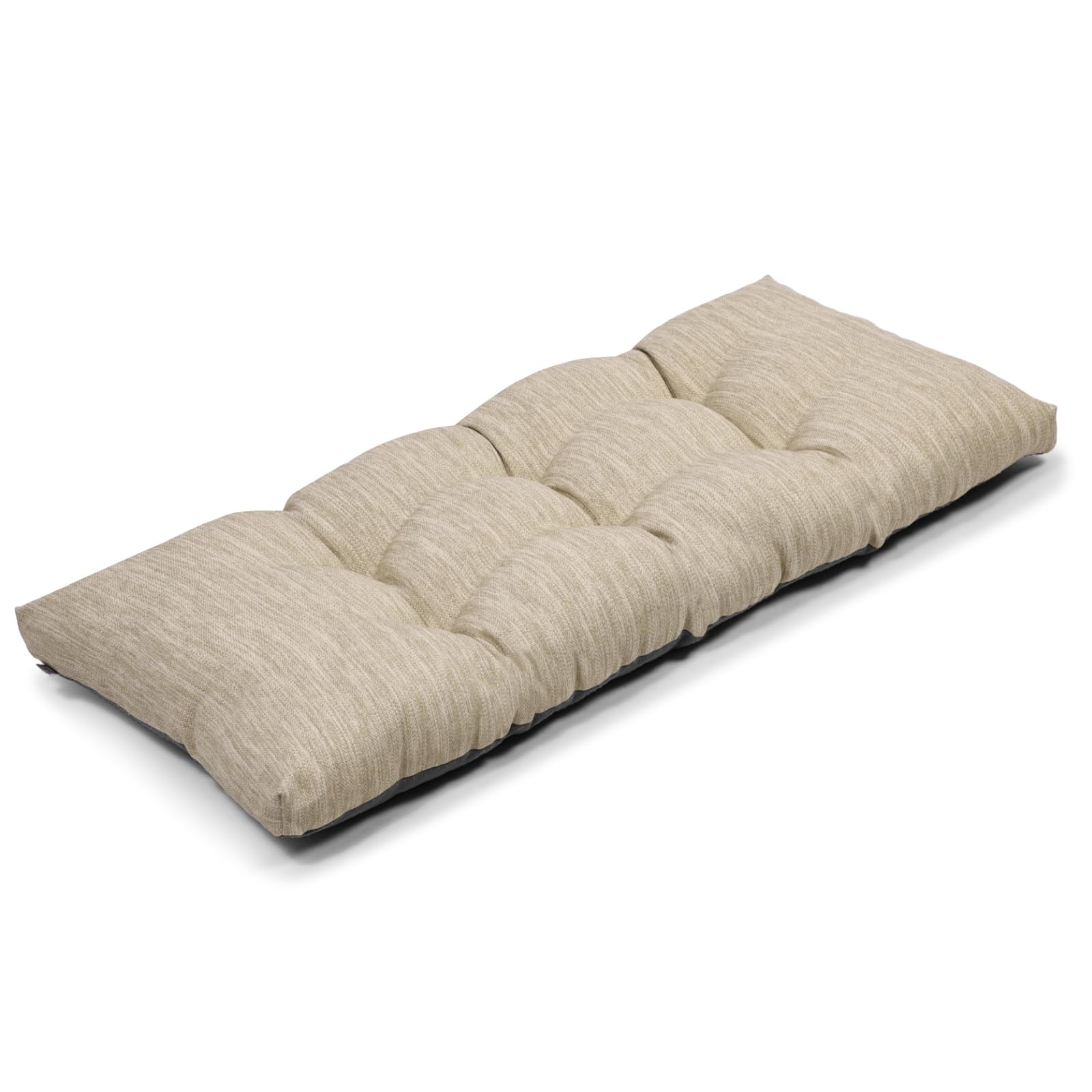 Baibu 36 Inch Classic Solid Color Bench Cushion With Ties, Super Soft Indoor Outdoor Rectangle Bench Seat Cushion Standard Size