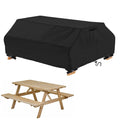 Startwo Waterproof Picnic Table Cover Outdoor Patio Table Bench Covers For 8 Ft Picnic Table Bench Set Windproof 96 Inch Black