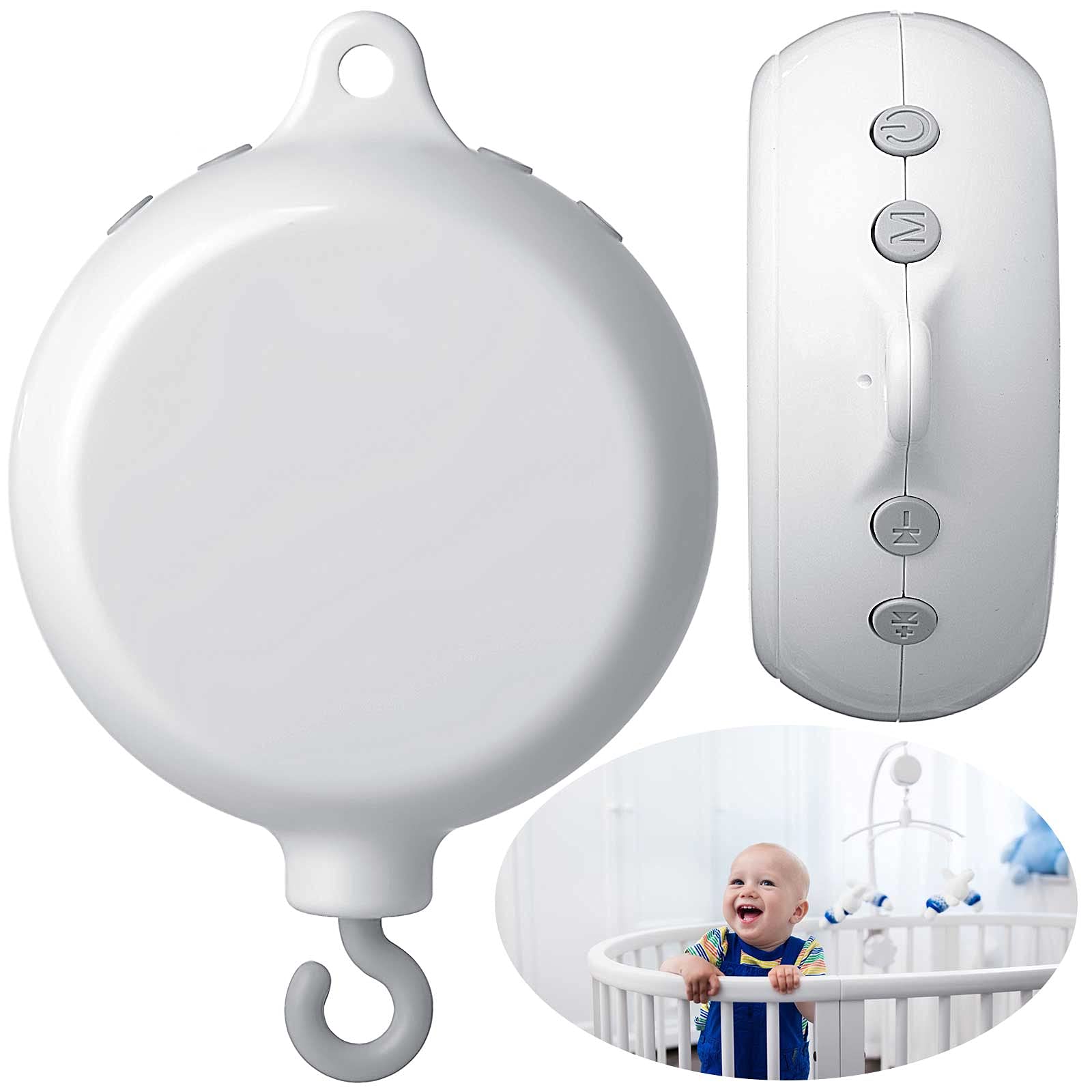 Mobile Baby Music Box Crib Mobile Box with Music Mobile Musical Replacement Nursery Mobile Motor Rotating Baby Crib Mobile Music
