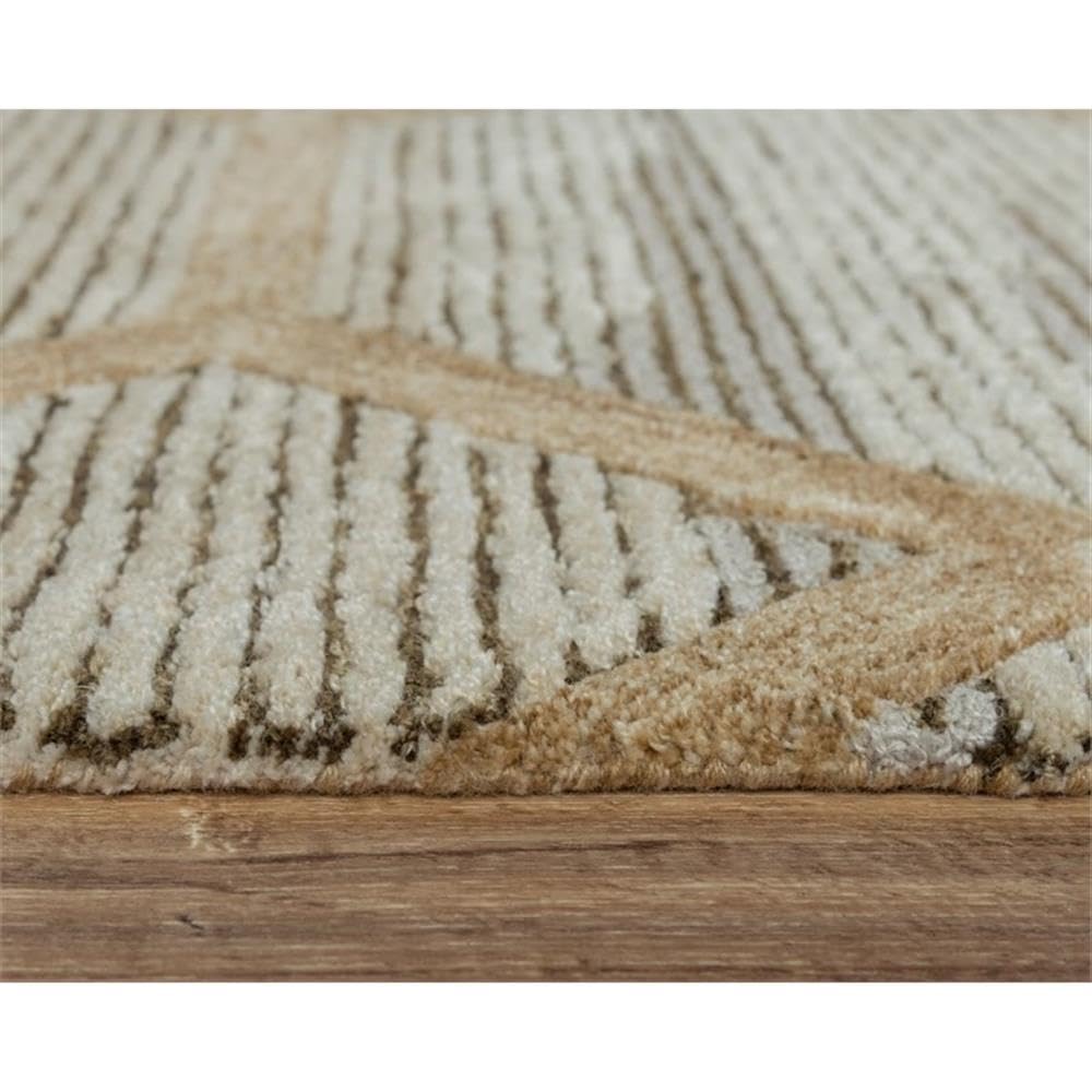 Rizzy Home Alora Decor Honey 5'X7'6" Geometric Beige/Ivory Hand-Tufted Area Rug