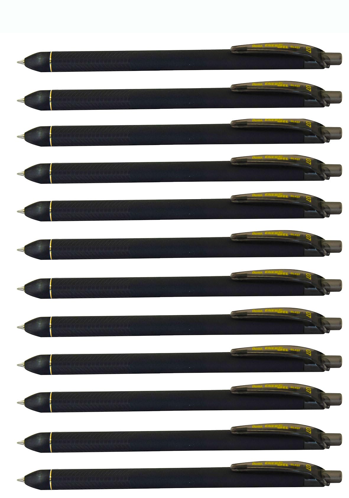 Pentel Energel Kuro Liquid Gel Pen, (0.7Mm) Medium Line, Black Ink, 12 Pack (Bl437R1-A)