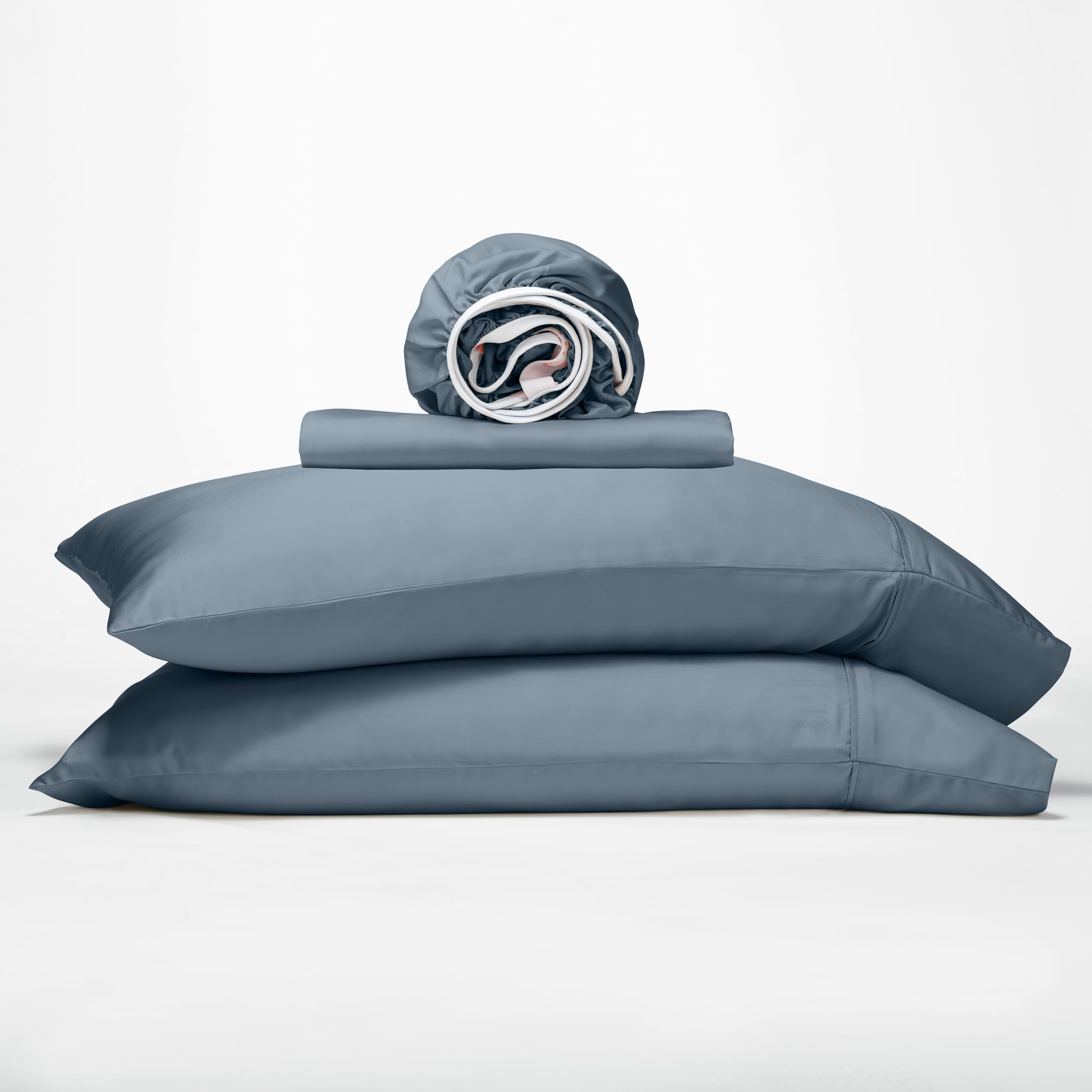 Gokotta King Size Bed Sheets 4 Piece Set, 100% Rayon Derived From Bamboo, Cooling For Hot Sleepers-Luxury Breathable Soft Sheets