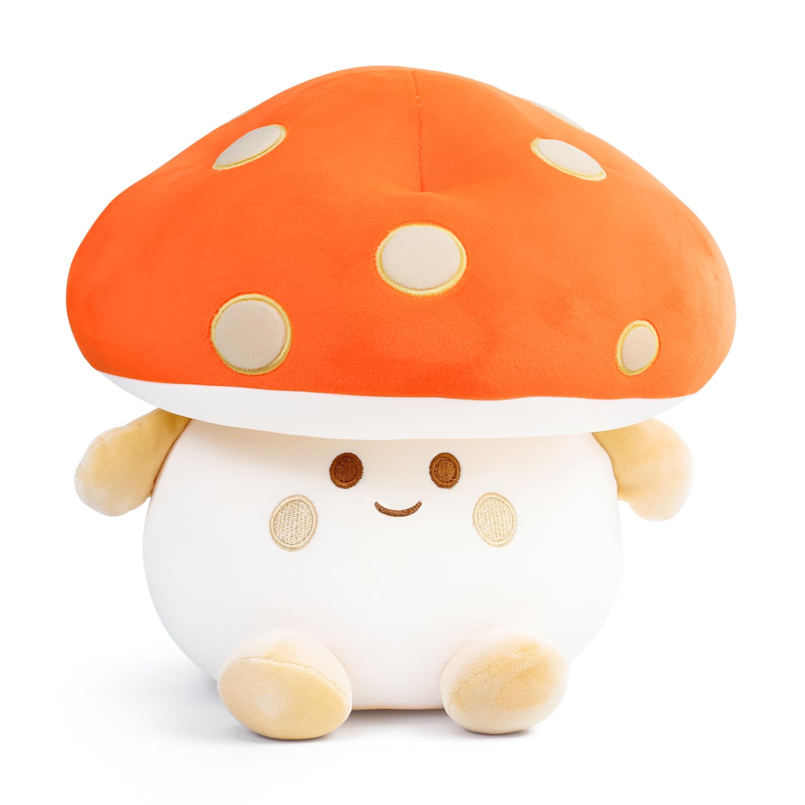 Nuokin Mushroom Plush Toys 12 Inch Cute Stuffed Mushroom Pillow Stuffed Toy Birthday Present Home Decor Halloween For Kids