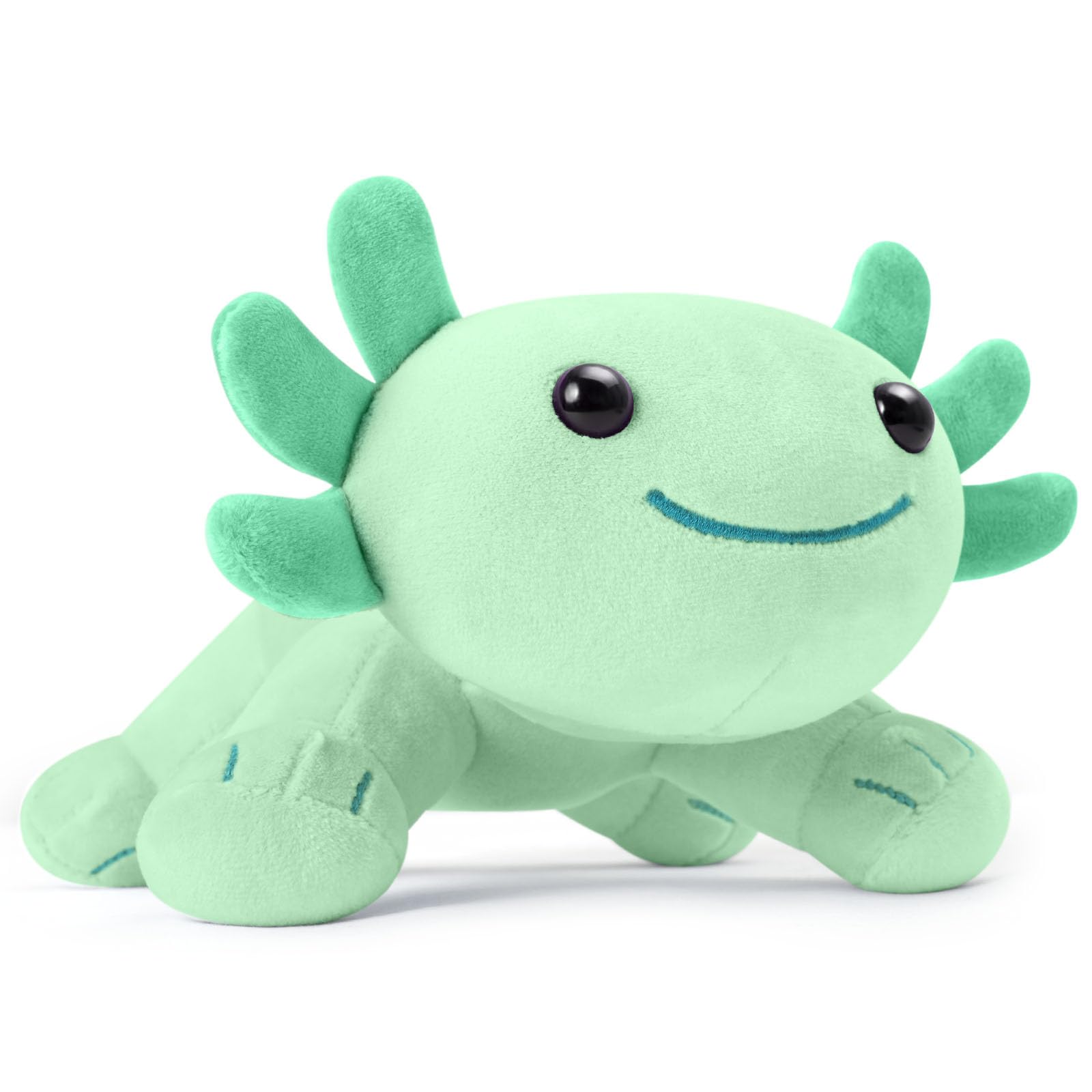 Reuclothim Axolotl Plush Toy, Soft Cute Axolotl Stuffed Animal, Kids Plushie Pillow Doll - Green