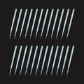 U-Right 24 Pcs Ballpoint Pen Refills 1.0 Mm Point Black Ink