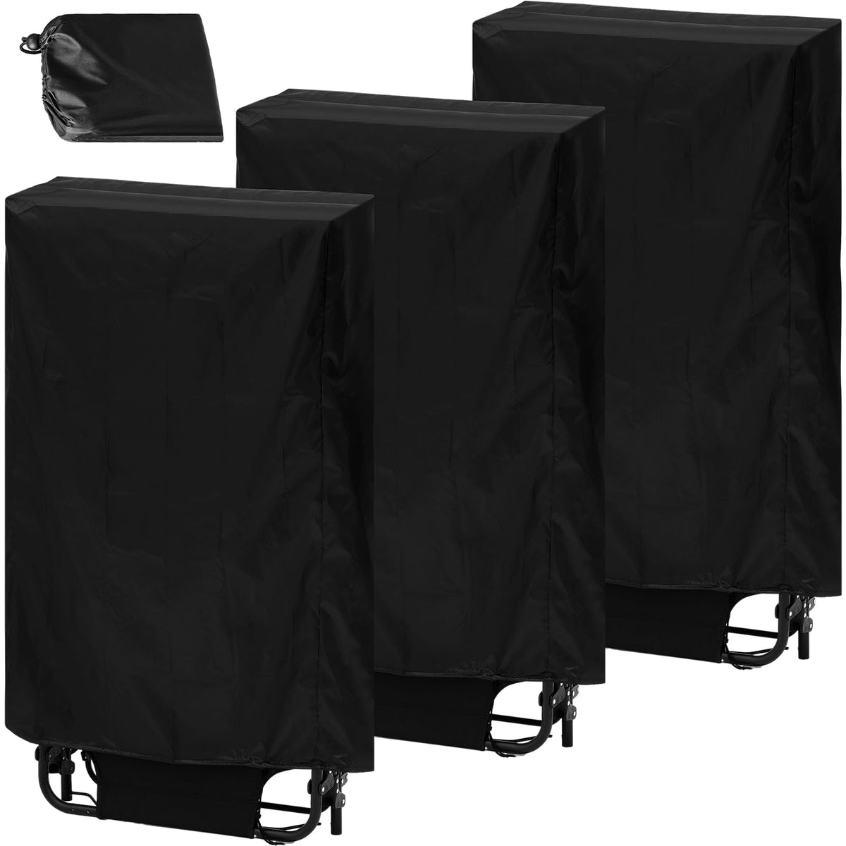 Windyun 3 Pcs Zero Gravity Folding Chair Cover 43.3 X 28 X 8 Inch Dustproof Folding Chair Cover Waterproof Outdoor Beach Chair O