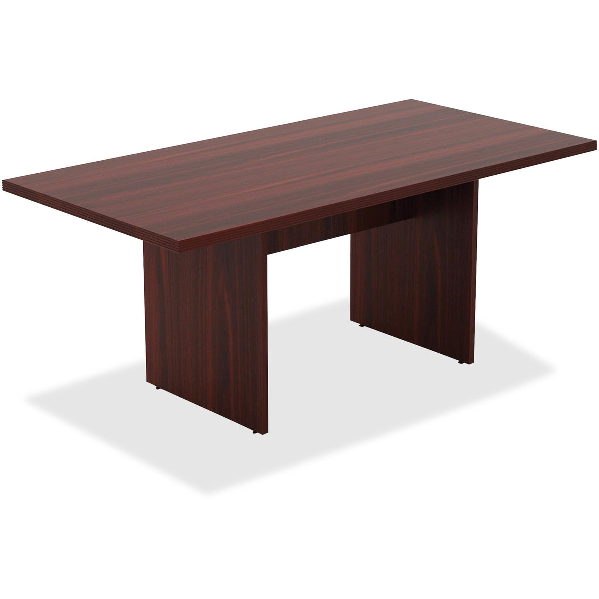 Lorell Chateau Series Mahogany 6' Rectangular Table