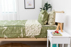Beddy's Twin Dinosaur T-Rex Zipper Bedding Set - Green Polyester - Easy Make & Wash
