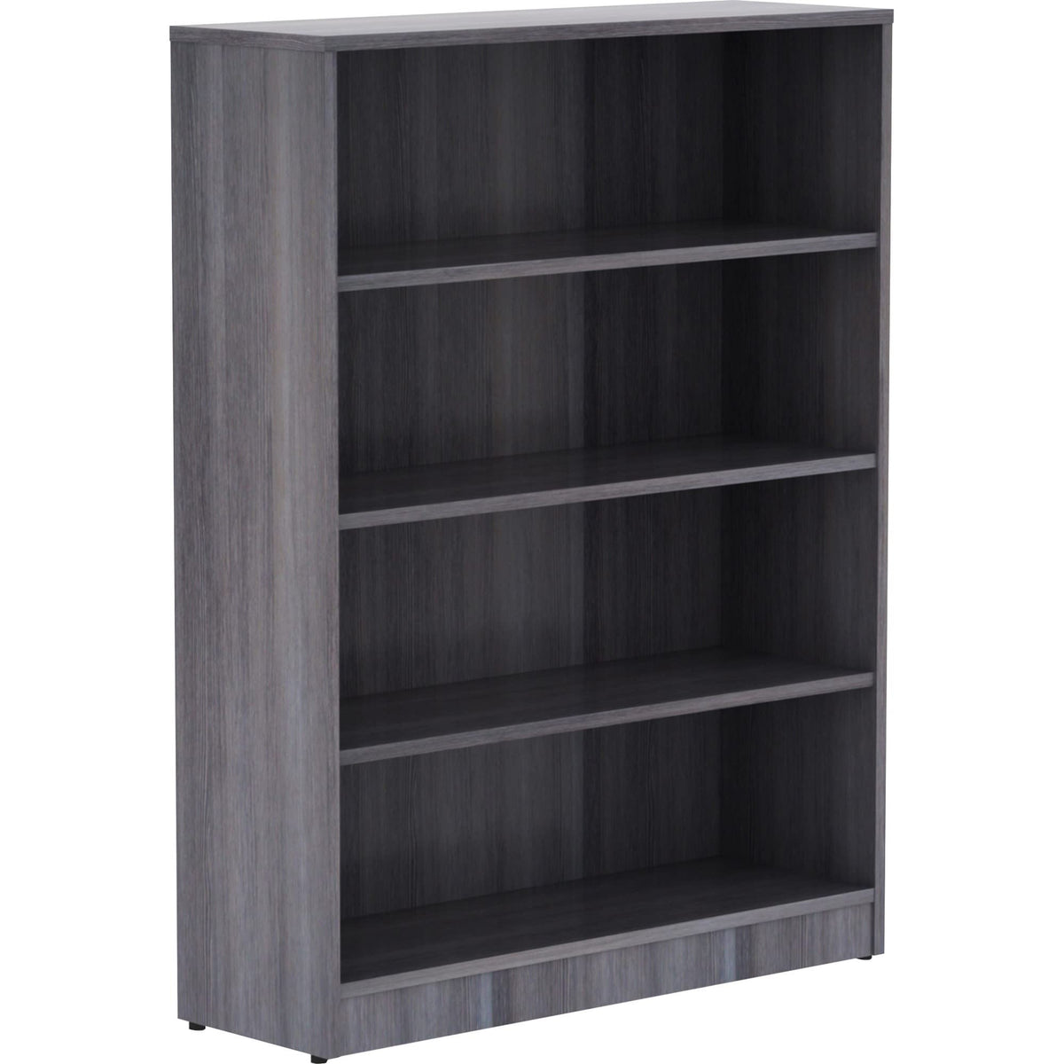 Lorell Weathered Charcoal Laminate Bookcase 48&quot;x36&quot;