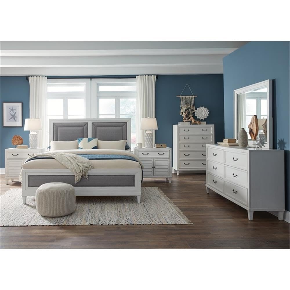 American Woodcrafters Dunescape 2-Door Cabinet Style Nightstand - Thumbnail 3