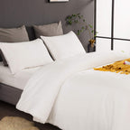 Clothknow White Comforter Set California King White Velvet Bedding Comforter Sets Fluffy Comforter White Bedding Sets Soft White Comforter 3Pcs White Comforter Sets Cal King