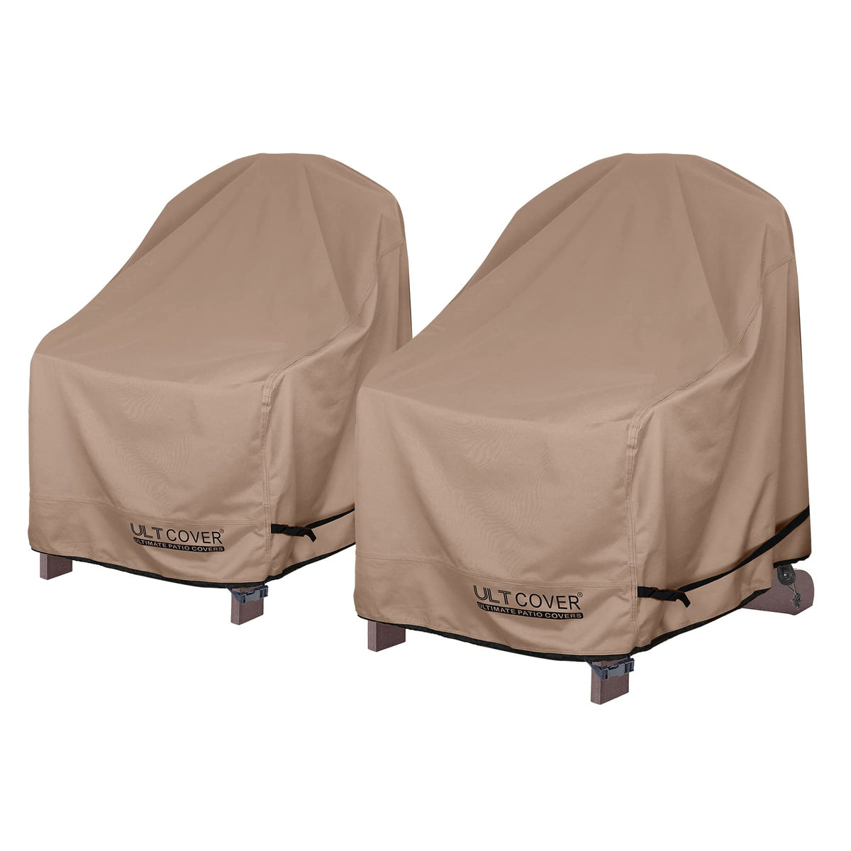 Ultcover Waterproof Patio Adirondack Chair Cover 2 Pack For Outdoor Chair Size Upto 32W X 35D X 36H Inch