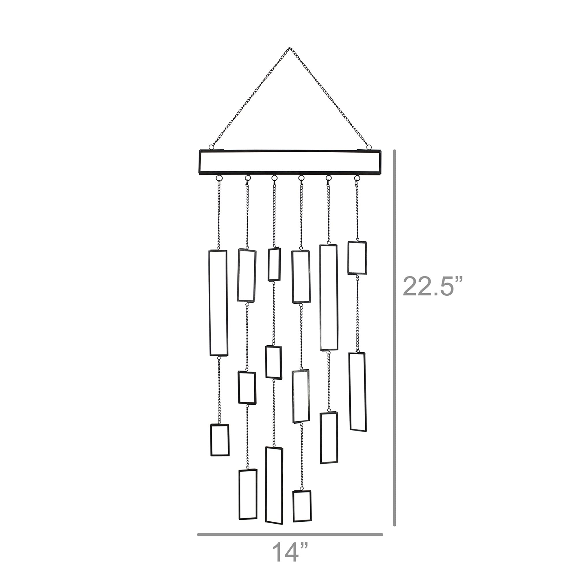 HomeRoots Leaded Glass Modern Wall Hanging