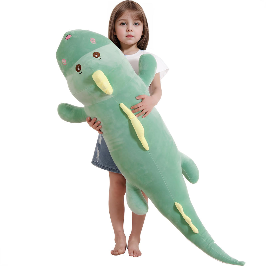 40 inch Giant Dinosaur Soft Body Pillow Plush Dino Toys, Cute Big 3.3 Feet Dinosaur Stuffed Animals, Gifts for Girls Kids Boys H