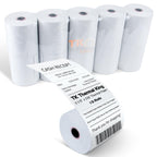 Tk Thermal King, (10 Rolls) 3 1/8' 230' Feet White Thermal Paper Cash Register Pos Receipt, Fits All Credit Card Terminal Print