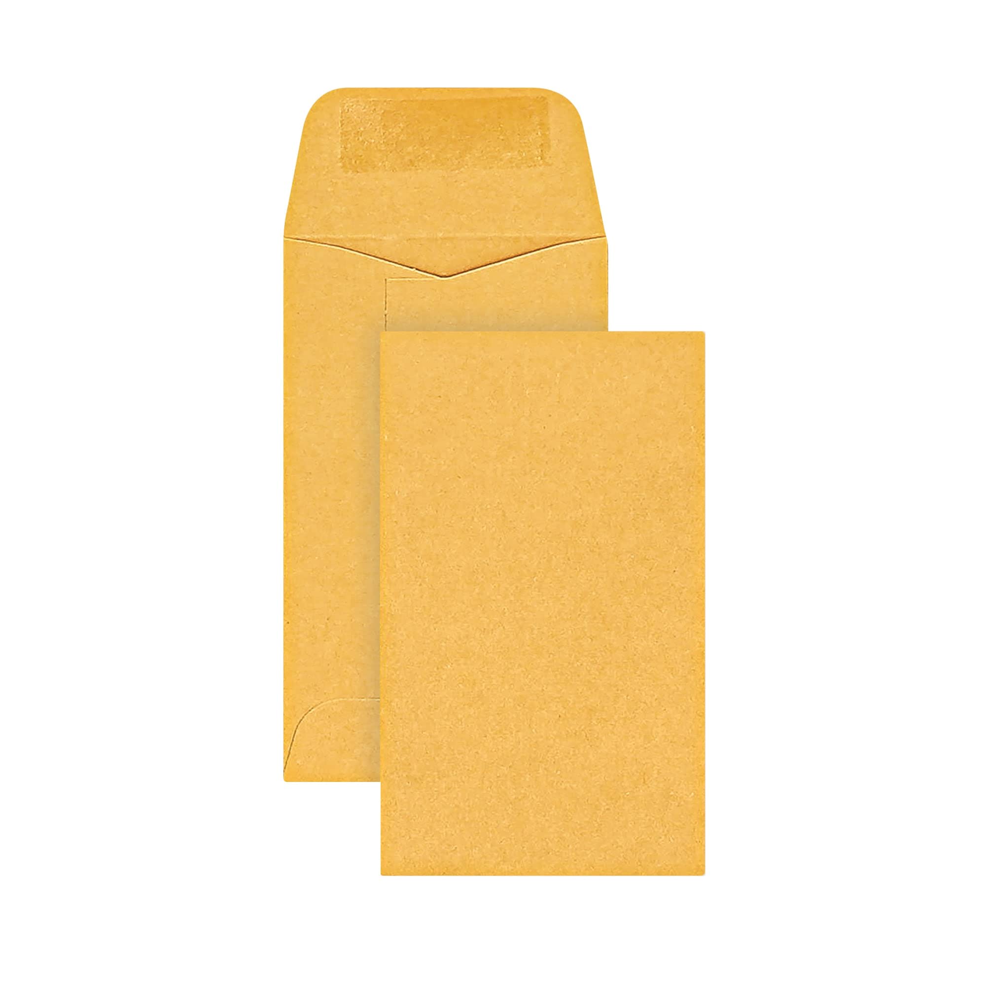 Office Depot Brand Coin Envelopes, 3, 2 1/2' X 4 1/4', Brown Kraft, Pack Of 500