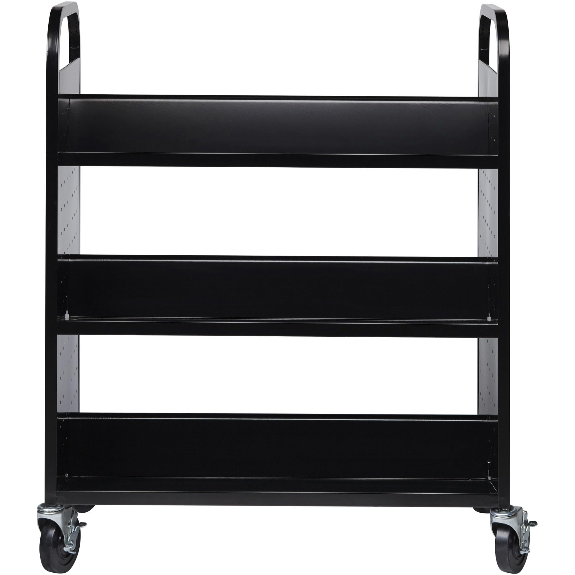 Lorell Double-Sided Book Cart - Thumbnail 4