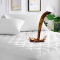 Unilibra Rv Short Queen Waterproof Mattress Pad Protector, 6'-19' Deep Pocket Fitted Quilted Mattress Cover, Breathable Hollow