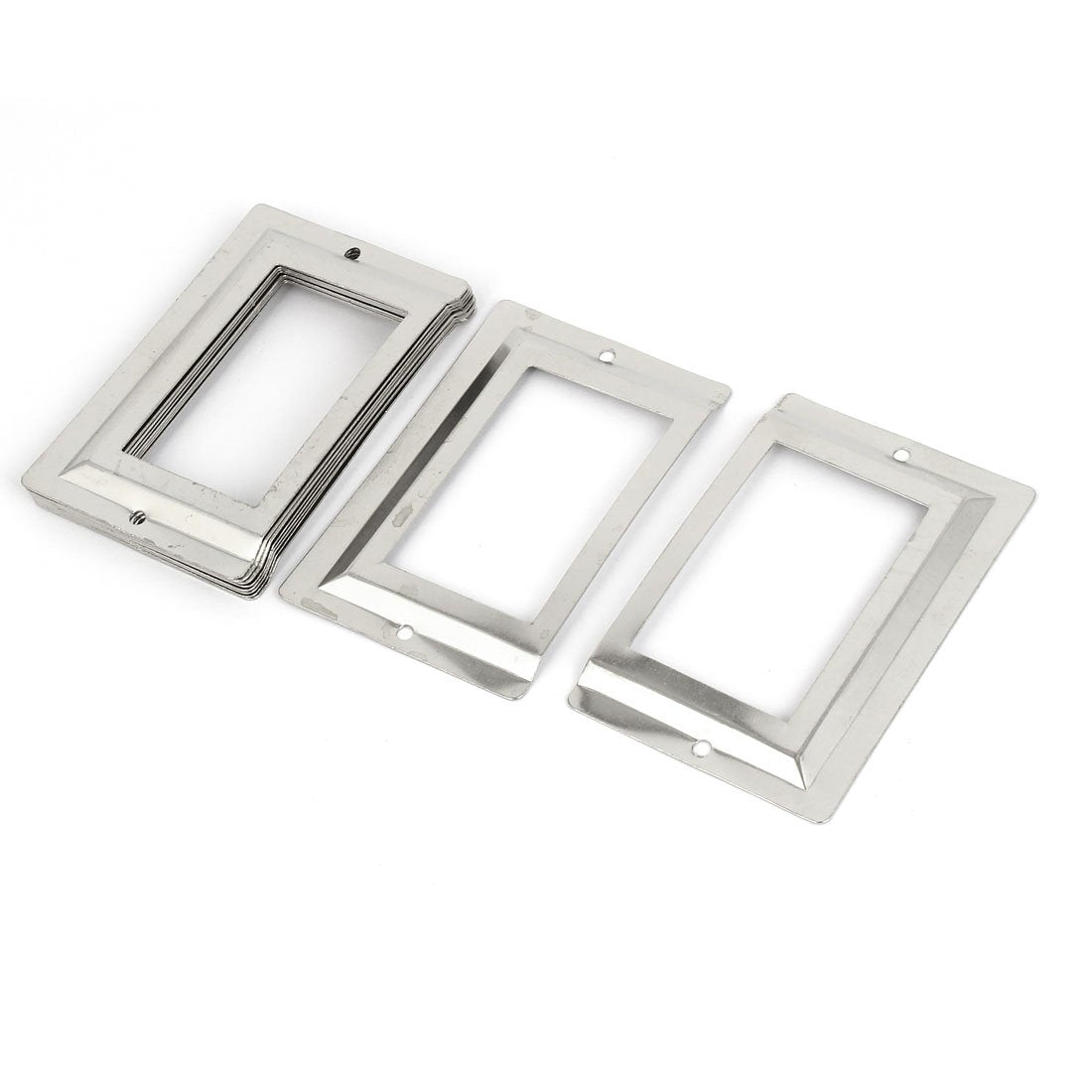 Uxcell Post Office Library File Drawer Metal Tag Label Holder, Silver Tone, 10 Pieces (A16062000Ux0505)