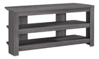 Monarch Specialties I 2566 Tv Stand, 42 Inch, Console, Media Entertainment Center, Storage Shelves, Living Room, Bedroom, Laminate, Grey, Contemporary, Modern