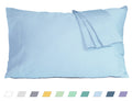 Cotton Pillow Cases King Size Set Of 2, 20 By 40 Inches King Pillow Cases, Light Blue King Pillow Cases, King Pillowcases Cotton