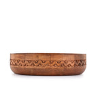 Edhas Mango Wood Decorative Round Carved Bowl For Decoration, Centerpiece Bowl For Table (10' X 10' X 2.5')