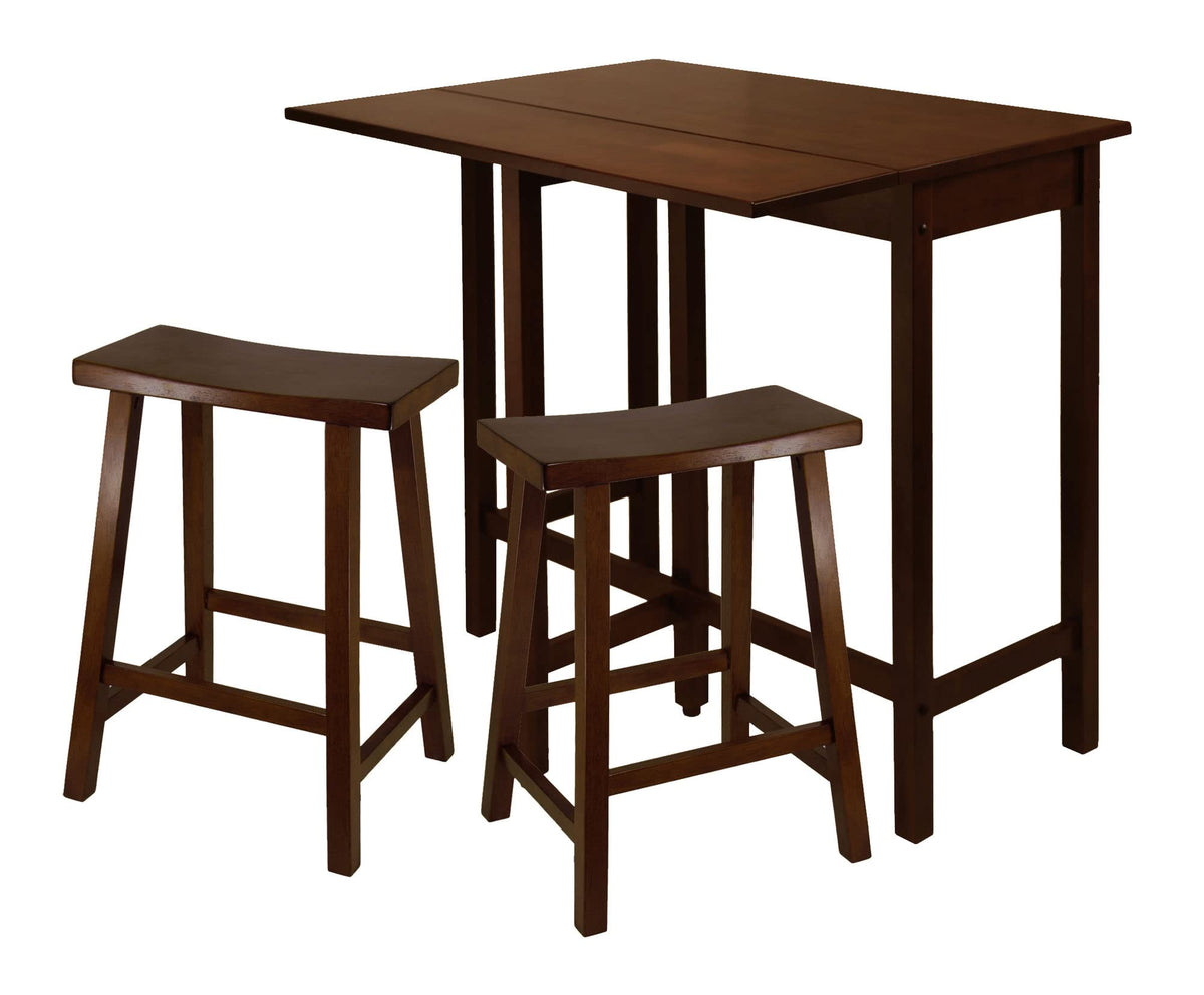 Winsome Lynnwood Dining, 39.37&quot; W x 30&quot; D x 35.43&quot; H, Walnut