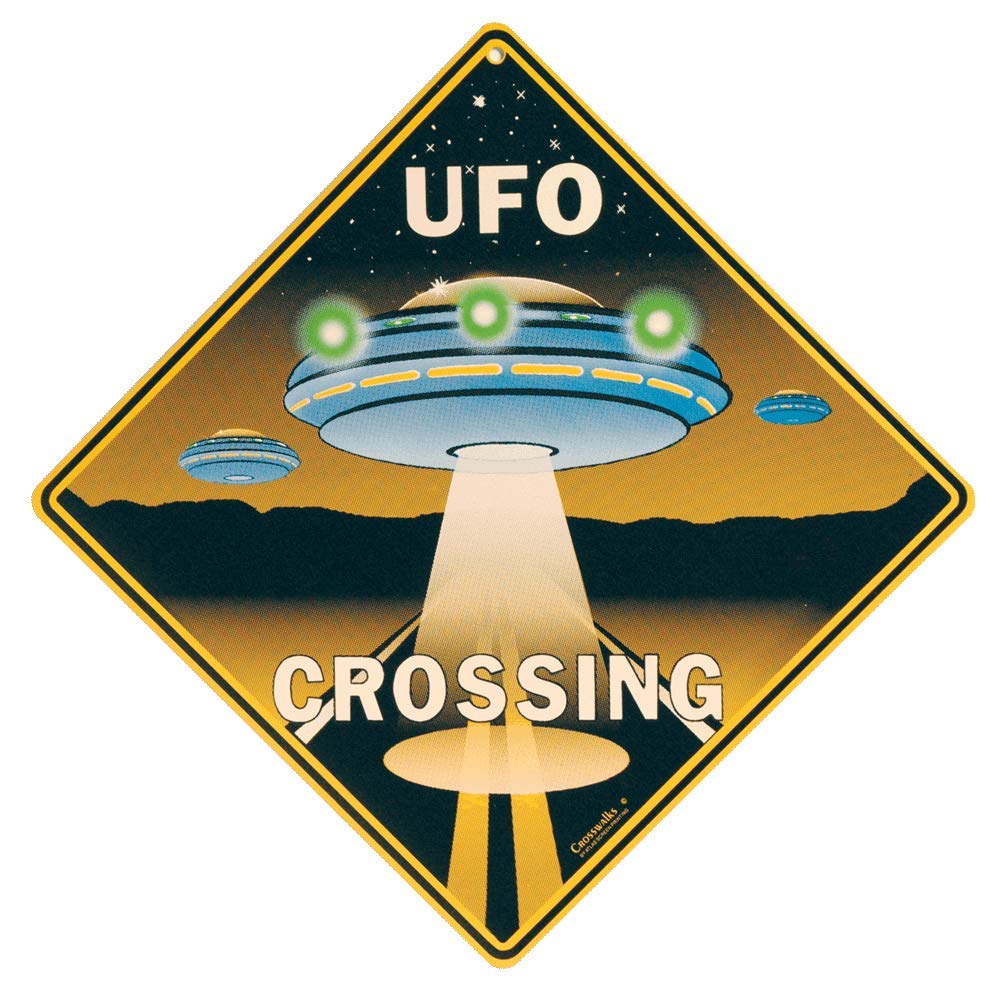 CROSSWALKS UFO Crossing 12 X 12 Aluminum Sign (X104)