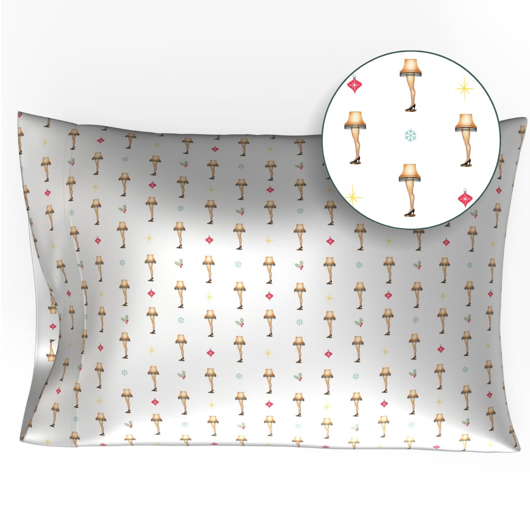 Collectibles A Christmas Story Leg Lamp Holiday Beauty Silky Satin Standard Pillowcase Cover 20X30 For Hair And Skin, (Officiall