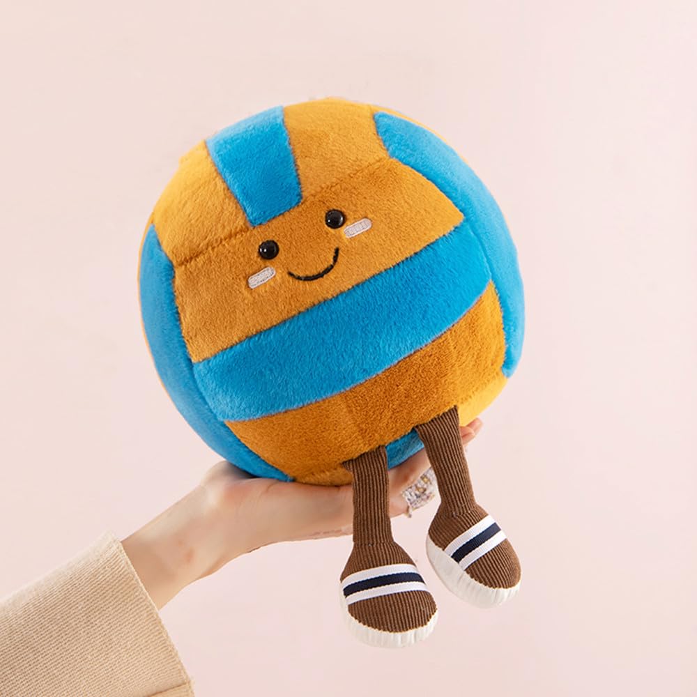 Xiyuan 12 Inch Stuffed Sports Balls Toy Creative Football Doll Fun Cute Plush Doll Toy Plush Stuffed Spherical Soft Toys Sports