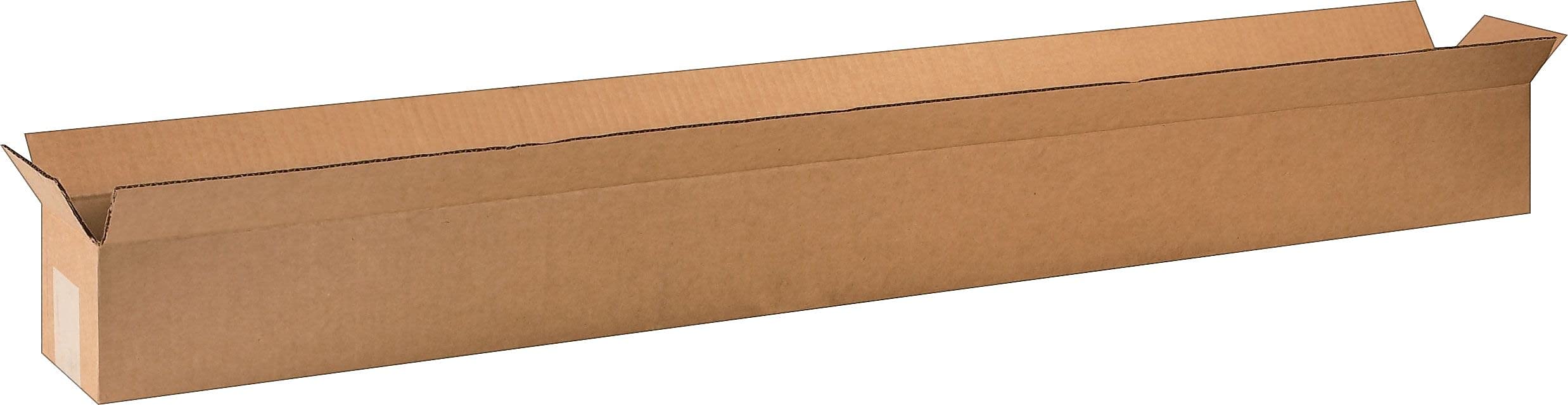 Aviditi 4844 Long Corrugated Cardboard Box 48' L X 4' W X 4' H, Kraft, For Shipping, Packing And Moving (Pack Of 25)