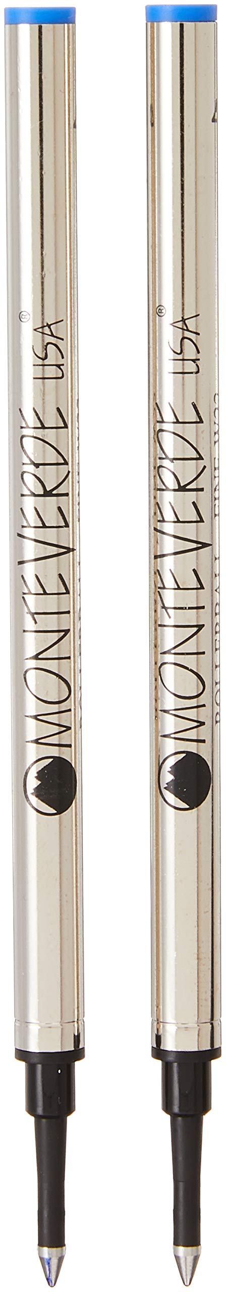 Monteverde Rollerball Refill To Fit Waterman Rollerball Pens, Fine Point, Blue, 2 Per Pack (W222Bu)