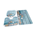 bnf 3Pcs Bathroom Rug Set Shaggy Soft Shower Floor Mat for Floor Bathroom Shower Sea Star | Bath | Bathmats Rugs & Toilet Covers